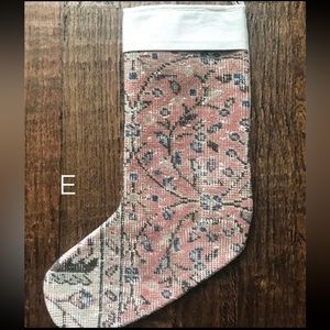 Vintage Turkish Rug Christmas Stocking